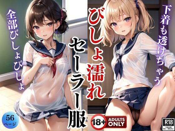 びしょ濡れセーラー服 全部びしょびしょ 下着も透けちゃってるよ・・・(はもれびproduction) [d_399442]