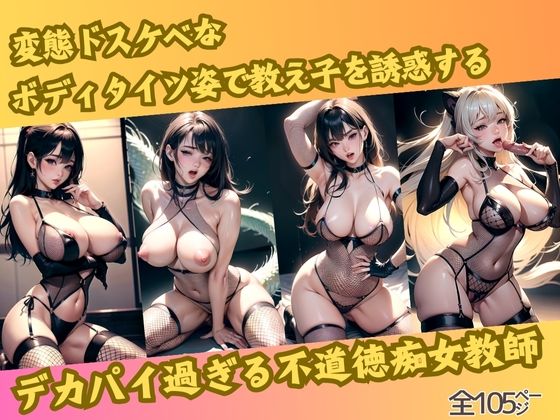 変態ドスケベなボディタイツ姿で教え子を誘惑するデカパイ過ぎる不道徳痴女教師(えちえち惑星) [d_401908]