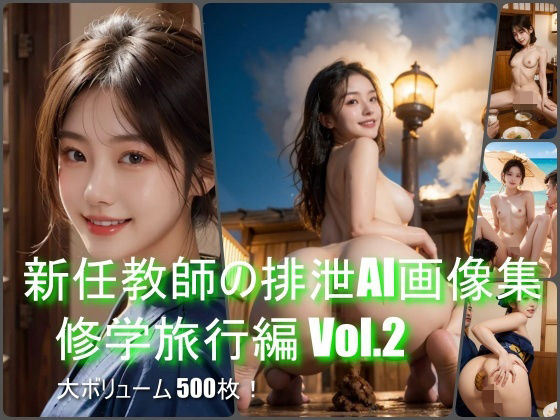 新任教師の排泄AI画像集 修学旅行編 Vol.2(べっぴんアート) [d_406185]