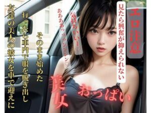 友達の美人の彼女を車で迎えに行ったら車内で服を脱ぎ出しそのまま始めた(完美) [d_407733]