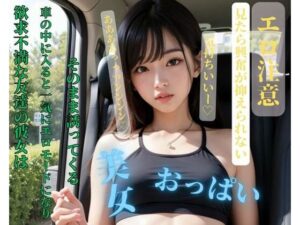 欲求不満な友達の彼女は車の中に入ると一気にエロモードになりそのまま誘ってくる(阳光) [d_407740]