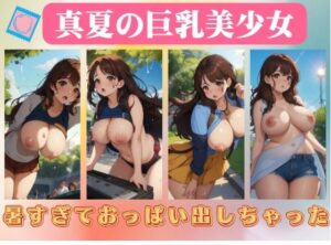 真夏の巨乳美少女〜暑すぎておっぱい出しちゃった(妄想パラダイス) [d_408611]