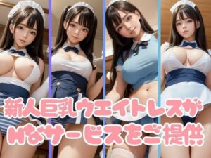 エッチなサービスが大好きな新人巨乳ウエイトレス画像集(AIの悪戯) [d_409092]