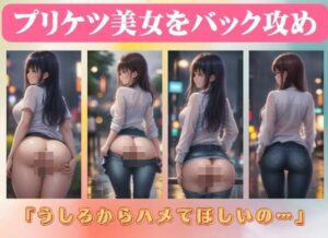 プリケツ美女をバック攻め「うしろからハメてほしいの…」(淫乱美女クラブ) [d_410052]