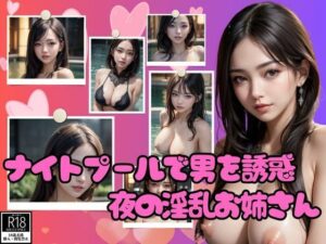 ナイトプールで男を誘惑する夜の淫乱お姉さん画像集96枚(AI液) [d_411672]