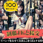 制服JKと援交スペシャル！パンツを見せておまんこをくぱぁして開脚する100連発！(根暗のよりどころ) [d_412487]