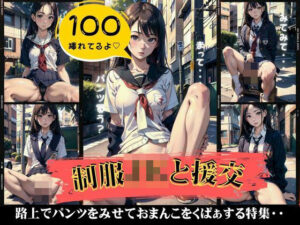 制服JKと援交スペシャル！パンツを見せておまんこをくぱぁして開脚する100連発！(根暗のよりどころ) [d_412487]
