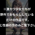 ※激カワ少女たちが野外でおもらししているだけの作品です。同じ性癖の方のみご覧下さい。(aiの本棚) [d_412491]