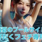 汗染み・汗だくフェチ専用 真夏のプールサイドの女性CG集(PinkRose) [d_413601]