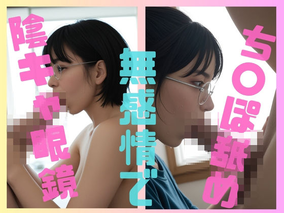 陰キャ眼鏡無表情でち〇ぽ舐め(100円フェチズム) [d_415241]