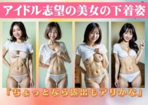 アイドル志望の美女の下着姿「ちょっとなら露出もアリかな」(エロ見放題タイム) [d_416497]