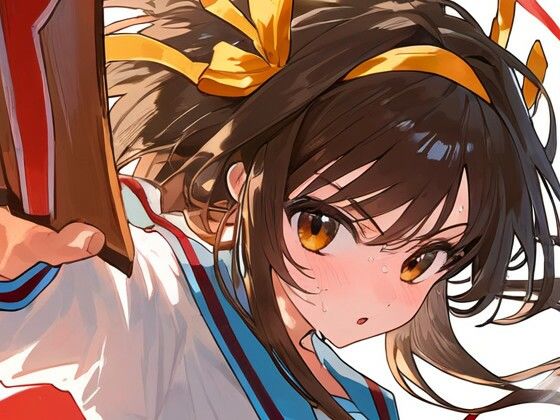 涼宮ハ◯ヒのグラビア(ぱーぷるでい) [d_418912]