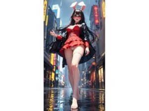 パンチラするバニーガール(kakikomiai) [d_419270]