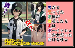 男だと思ってた友達が成長したら実はボーイッシュ美少女だっただけな件w(くまとねこ屋) [d_421735]