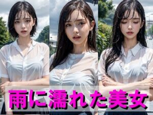 雨に濡れた美女(AIpril Fool リアル系) [d_422648]