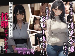 元・学園一の清楚令嬢と行く2泊3日寝取り旅行！！旦那の為に頑張るアノ子に托卵チャレンジ1泊目夜(へきらぼ) [d_429905]