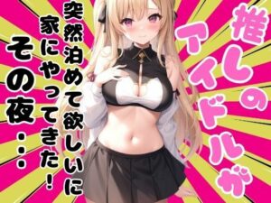 推しのアイドルが突然泊めて家にやってきた！その夜・・・(ぱこぱこの彼方) [d_435337]