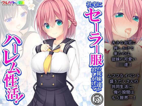 社宅にセーラー服の従妹達がおしかけてハーレム性活！ 5巻(悶々堂) [d_437099]