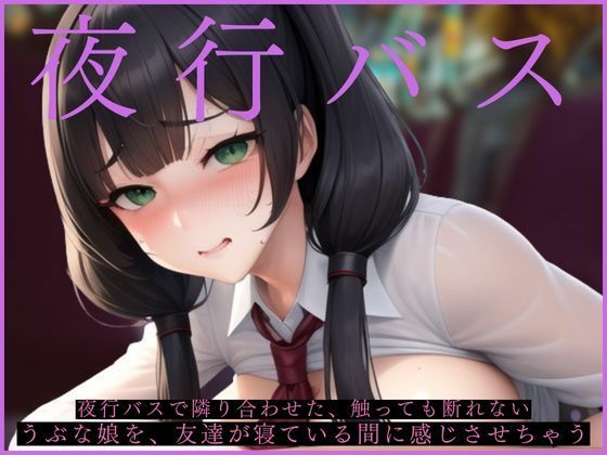 夜行バスで隣り合わせた、触っても断れないうぶな娘を、友達が寝ている間に感じさせちゃう(夜のヴェロニカ) [d_440301]