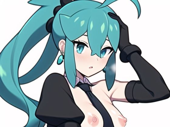 青髪おっぱい(AI大全本舗 学園長初の裏物写真集をご覧あれ) [d_250439]