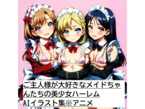 ご主人様が大好きなメイドちゃんたちの美少女ハーレムAIイラスト集※アニメ(AIイラスト冒険者) [d_276273]