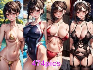 セレブな主婦にプール付き別荘に連れていかれたCG集(妄想サチュレーション) [d_372254]