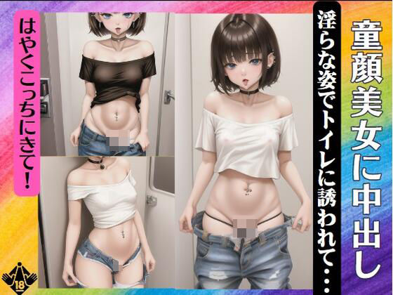 童顔美女に中出し〜淫らな姿でトイレに誘われて・・・「はやくこっちにきて！」(露出系美女クラブ) [d_421632]