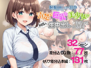 制服JKと一日中 〜清楚で巨乳な美少女が何度も生中出しをねだってきます〜(れろまら) [d_424273]
