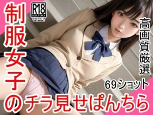 制服女子のチラ見せぱんちら(すぐ脱ぐサークル) [d_424496]