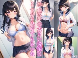 おっぱいの大きい後輩に、こっそり見せてもらった(はごろも) [d_426085]