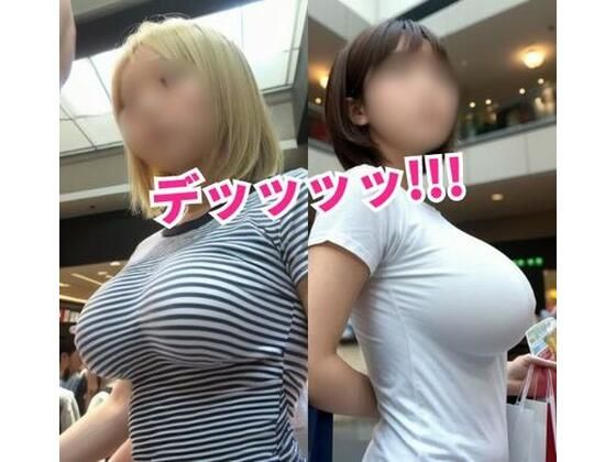 デッッッッ！！！ ショッピングモールで見かけた着衣巨乳100人をロックオン！【AI美女】(ヌグサメ) [d_426566]