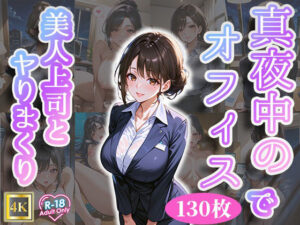 真夜中のオフィスで美人上司とヤりまくり(ねこねこアートギャラリー) [d_429596]