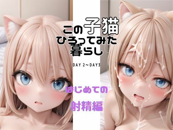この子猫ひろってみた暮らし DAY2〜DAY3 はじめての射精編(サンブルグ) [d_430637]