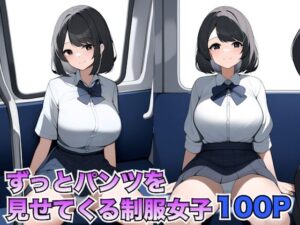 ずっとパンツを見せてくる制服女子(パンチラ委員会) [d_431797]