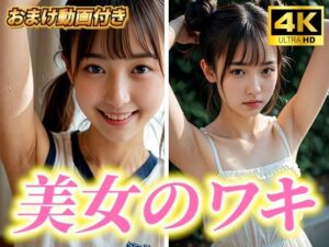 超高画質！美女・美少女の脇（ワキ）脱がない腋フェチ着エロ！AI美女グラビア写真集【おまけ動画付】清楚系・JK・女子校生・JD・女子大生(愛の女神) [d_432967]