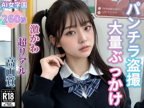 女子校生のパンチラ盗撮＆大量ぶっかけ(AI女学園) [d_439689]