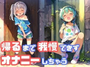 家に帰るまでオナニーを我慢できず、路地裏でこっそりしちゃう貧乳ショートパンツ少女(でのいず) [d_439950]