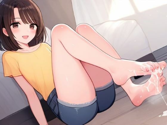 後輩の女の子に言葉責めしてもらいながら足コキでイク 〜センパイのアソコもうガチガチですね〜(晴耕雨読) [d_444125]