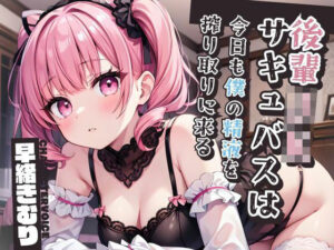 後輩JKサキュバスは今日も僕の精液を搾り取りに来る【KU100】(いたずらえっち 〜性癖よ恍惚なれ〜) [d_445106]