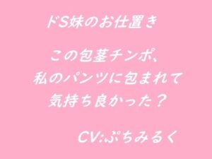 【音声作品】ドS妹に言葉責めされながら屈辱のお仕置きフェラチオをされる。(ぷちみるく) [d_447412]
