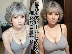 ［AI美女写真集］巨乳をアピールしてくる痴女な白髪熟女(AI美女フェロモン出版) [d_447604]