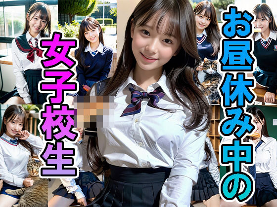 お昼休み中の女子校生(AI Art and Meditation) [d_450449]