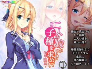 二人の嫁が競う様に俺の子種を求めてきてもう限界！ 1巻(悶々堂) [d_451914]