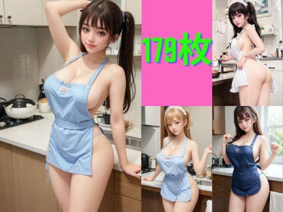 芸術的な裸エプロン、美女たちの新しい一日(168AI) [d_348257]