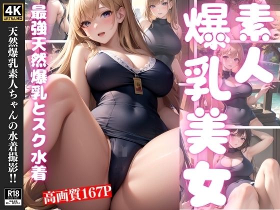 天然爆乳素人ちゃんの水着撮影？？(エロAIエディションズ) [d_369040]