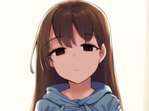 パーカーの女の子が催●にかかってスカートをたくし上げている画像(催●スキ) [d_371686]