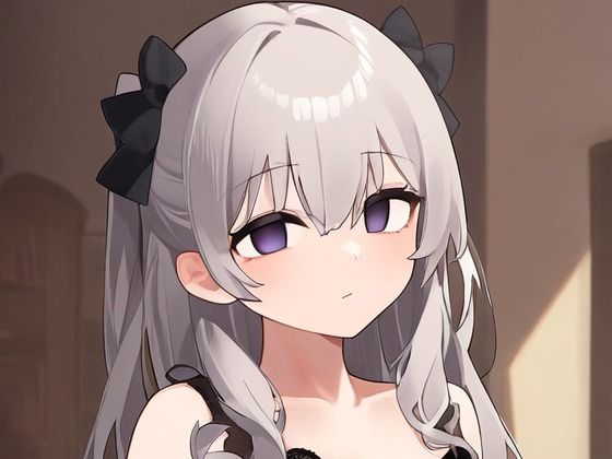 ネグリジェの女の子が催●にかかってスカートをたくし上げている画像(催●スキ) [d_376478]