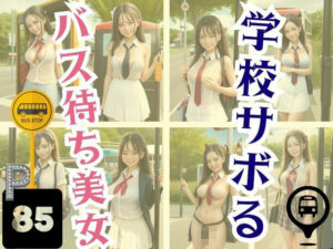 学校サボるバス待ち美女(官能AI企画24) [d_379187]