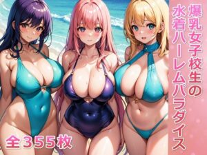 爆乳女子校生の水着ハーレムパラダイス(千草屋) [d_385898]