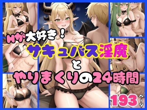 Hが大好き！！サキュバス淫魔とやりまくりの24時間(AI.load) [d_393374]